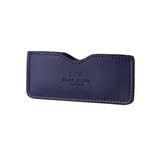 Elie Bleu Cigar Cutter Case Blue Leather Blue
