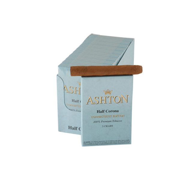 Ashton Small Cigars Half Corona Connecticut 10/5 Natural