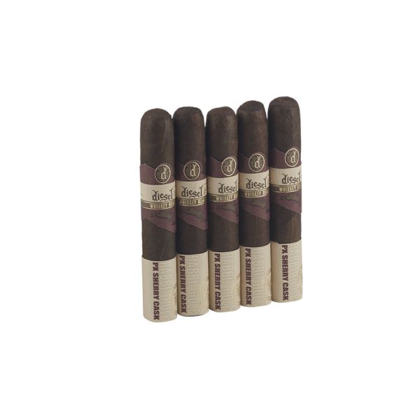 Diesel Whiskey Row PX Sherry Cask Aged Robusto 5 Pack