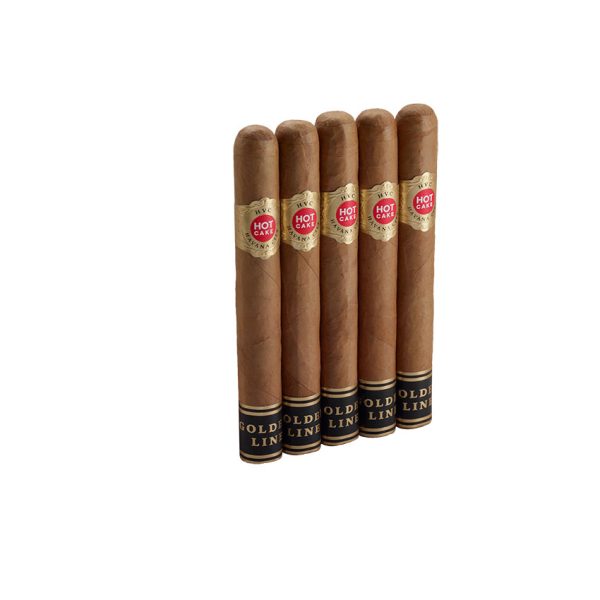 HVC Hot Cake Golden Line Connecticut Coronas Gordas 5 Pack