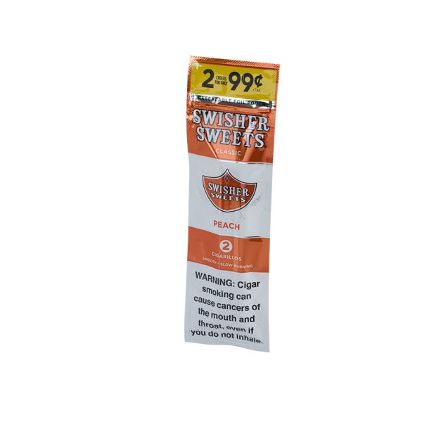 Swisher Sweets Peach Cigarillos (2) Cigar Sample