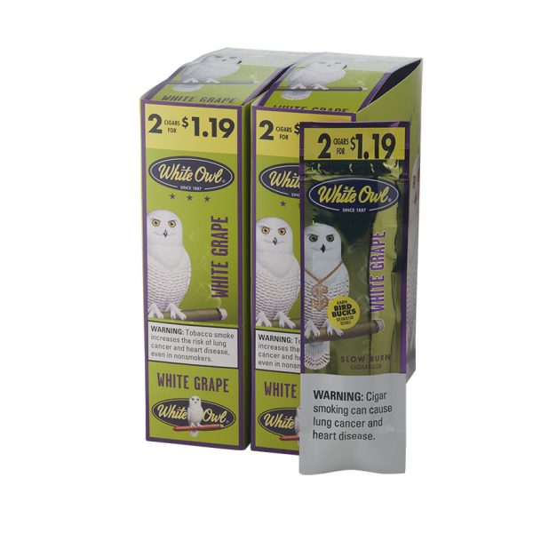 White Owl Foil Fresh 1 for 1.19 White Grape 30/2 Natural