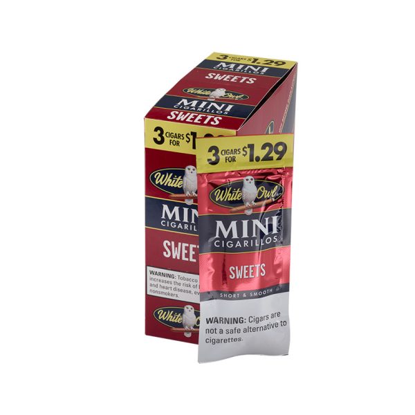 White Owl Mini Cigarillo Sweets 15/3 Natural