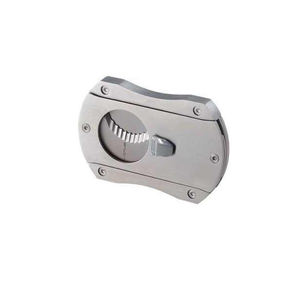 Lotus Deception Serrated Chrome Satin Cigar Cutter Chrome