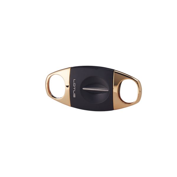 Lotus Jaws V-Cutter Anodized Black & Polished Gold Bicolor