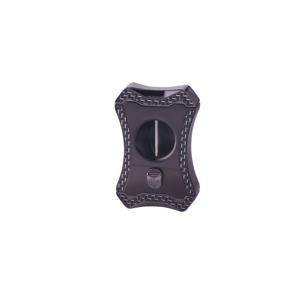 Rocky Patel Viper Gunmetal & Silver Carbon Fiber V-Cutter Gunmetal