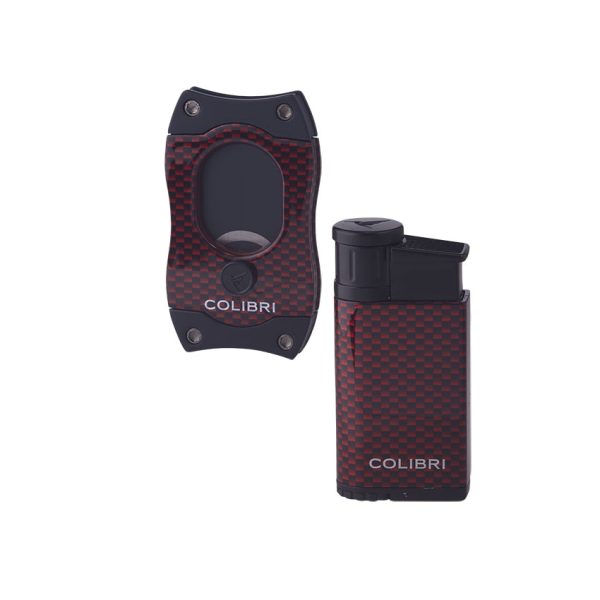 Colibri Red Carbon Fiber Gift Set