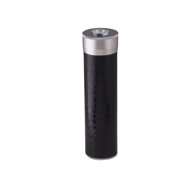 3 Cigar Crocodile Humidor Tube Black