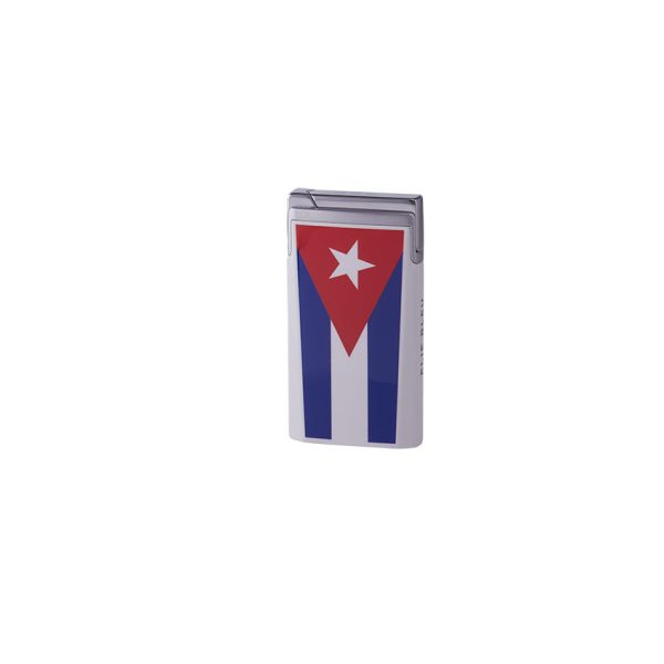 Elie Bleu J-15 Lighter Cuban Flag White