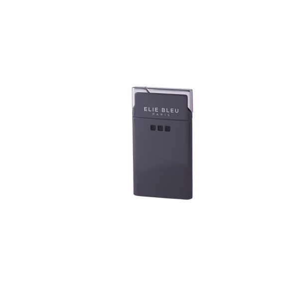 Elie Bleu J-11 Thin Jet Flame Lighter Grey Lacquer Gray