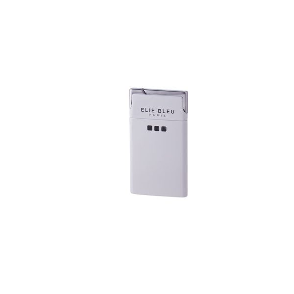 Elie Bleu J-11 Thin Jet Flame Lighter White Lacquer White