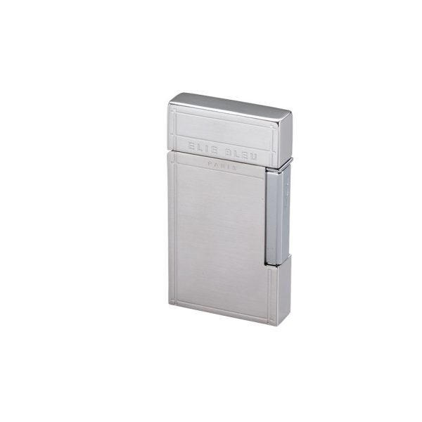 Elie Blue J-14 Diamond Jet Flame Satin Lighter Stainless